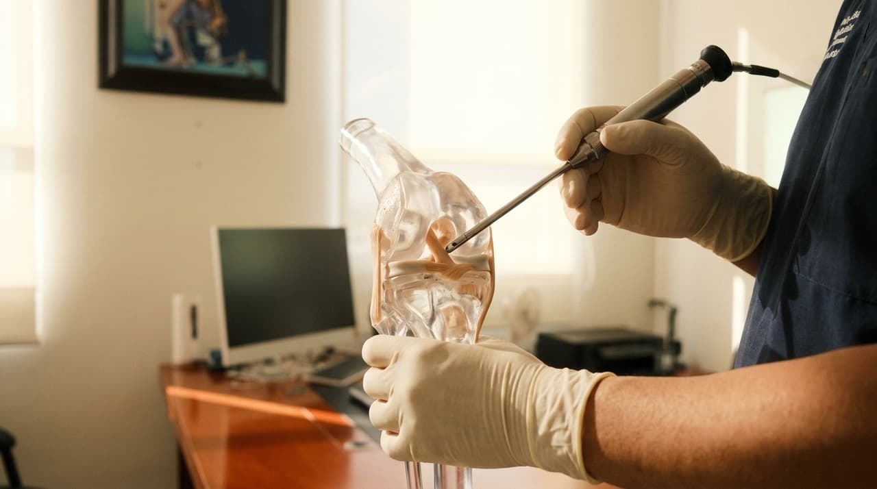 Artroscopia de rodilla para menisco y ligamentos — Dr. Armando Cárdenas, Mérida